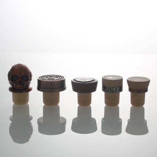 0.77" & 0.85" Wood Engraved Top Glass Bottle Cap (200pcs) - Image 3
