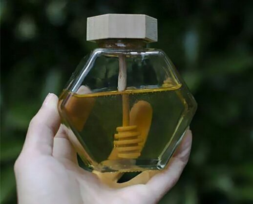 Hexagon Glass Jars for Honey (20pcs) - Image 4