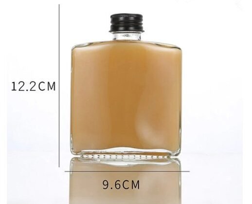 Rectangular Glass Beverage Bottles (20PCS) - Image 2