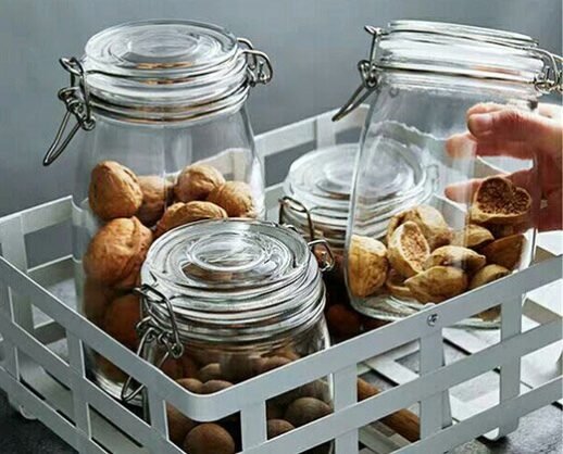 Glass Storage Containers with Stainless Steel Lid (10pcs) - Image 3